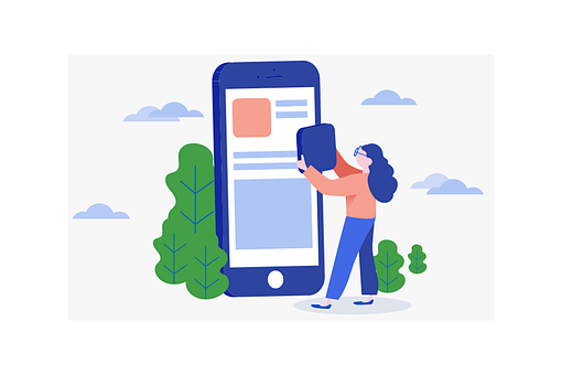 手机, 设备, 女士, 特点, 在线, 电子商务, 网站, 网络