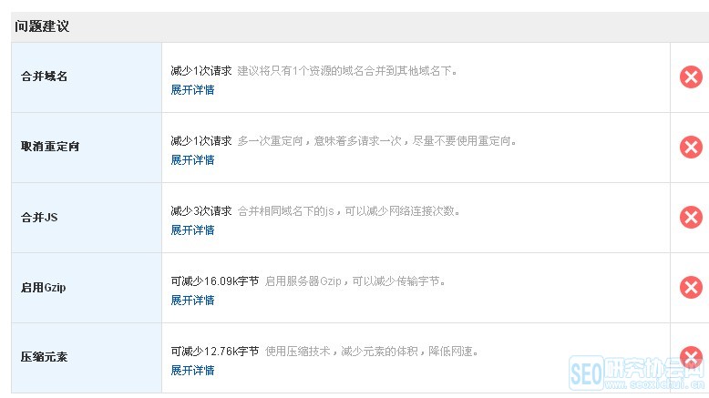 页面优化建议